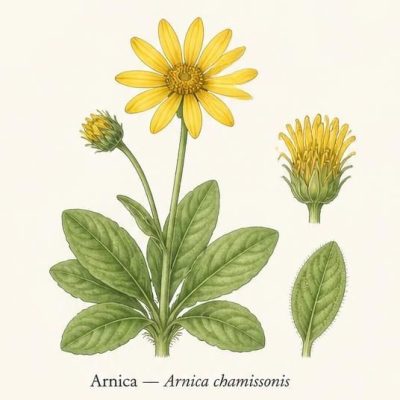 Planche anatomique Arnica