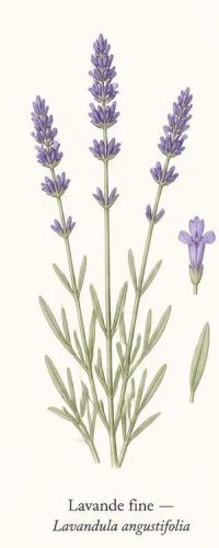 Planche anatomique Lavande fine