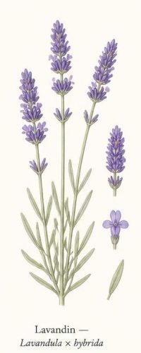 Planche anatomique Lavandin